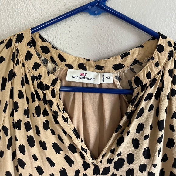 [Vineyard Vines] Leopard Tiered Dress- Size XXS - Picture 7 of 10